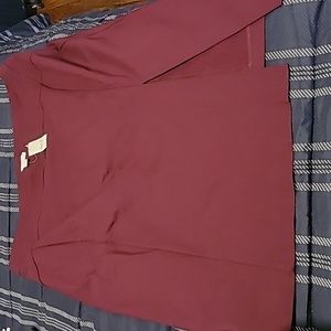 New York and Company Pencil skirt, wine color size XL